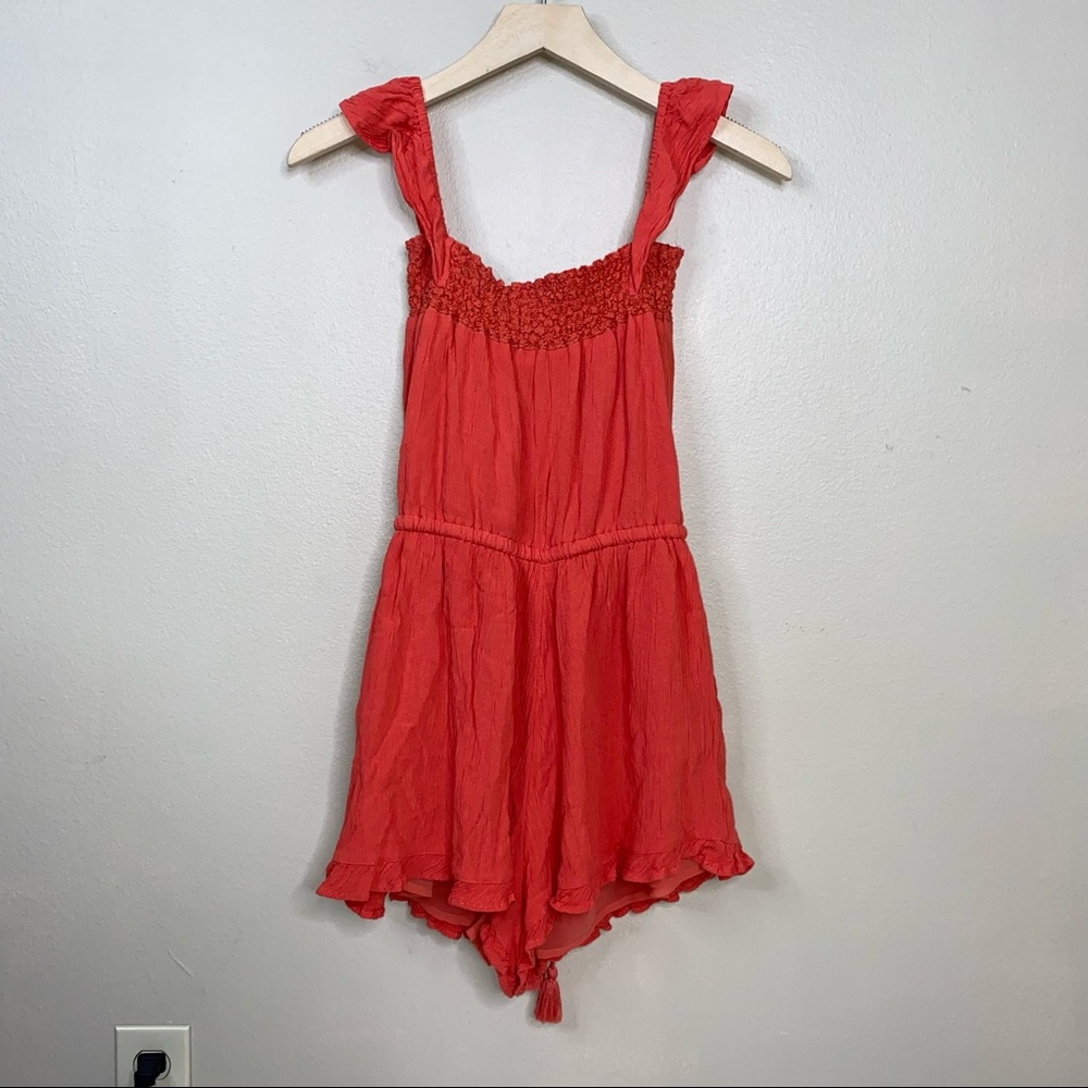 American Eagle Peasant Drawstring Romper - image 5